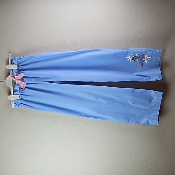 Disney | Women's Blue Eeyore Graphic Drawstring Loungewear Pajama Bottoms Sz M - Picture 1 of 9